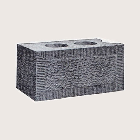 Illustration of a bushhammer textured concrete block design